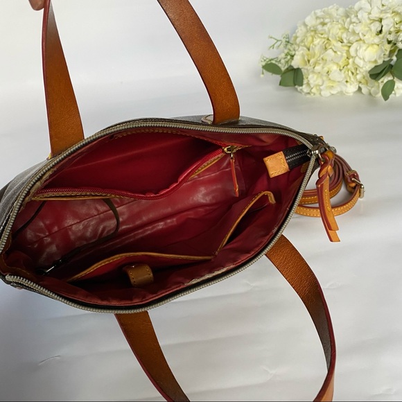 DOONEY & BOURKE Small Handbag/Crossbody Pebble Grain Daniela Satchel - Picture 7 of 9